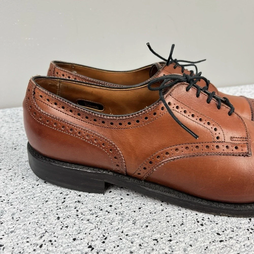 Allen Edmonds Sanford Dress Shoes‎ Mens 11 AA Leather Oxford Cap Toe